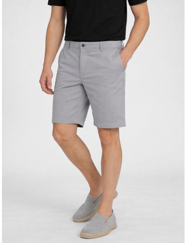 Bermuda chino antracita Les Héritiers BER-MUT con ajuste slim y cintura parcialmente elástica