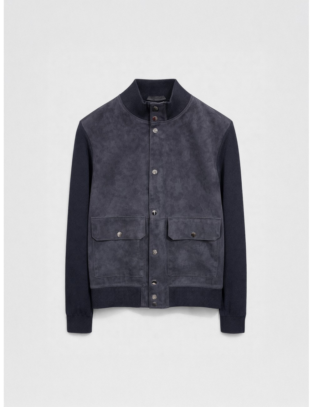 sobrecamisa combinada Les Héritiers HST095 en color navy blue