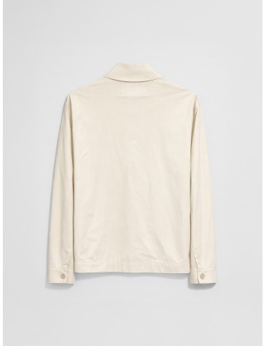 Chaqueta worker técnica white vintage Les Héritiers WORK TECH con cremallera de doble carro