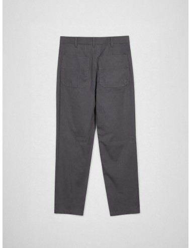 Pantalón técnico navy Les Héritiers TECH PANT con corte relajado y dos pinzas delanteras