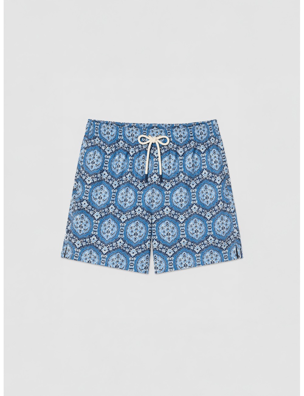 Bañador azul Les Héritiers Captain con estampado rococó