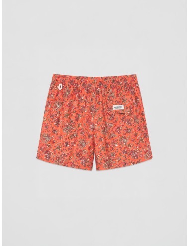 Bañador estampado coral Les Héritiers Captain 4 con floral gráfico