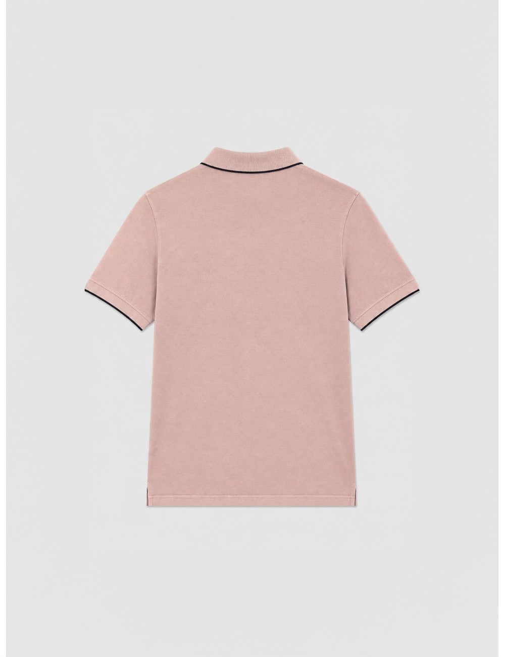 Polo rosa empolvado Herno con perfil oscuro y logo bordado