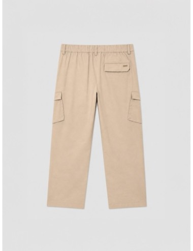 Pantalón cargo taupe Herno con bolsillos laterales y pinzas frontales