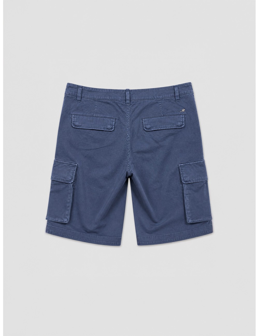 Bermuda cargo azul navy Mason's con bolsillos de tapa laterales