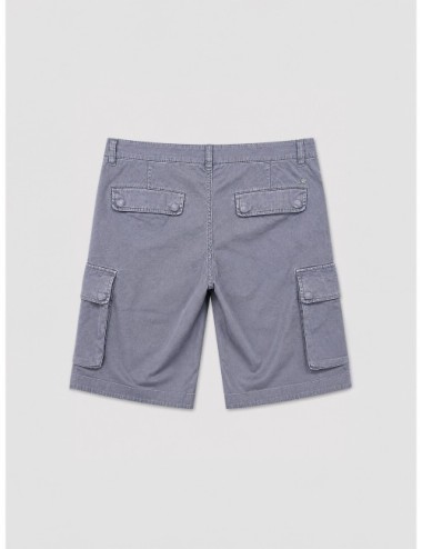 Bermuda cargo gris azulado Mason's con bolsillos de tapa laterales