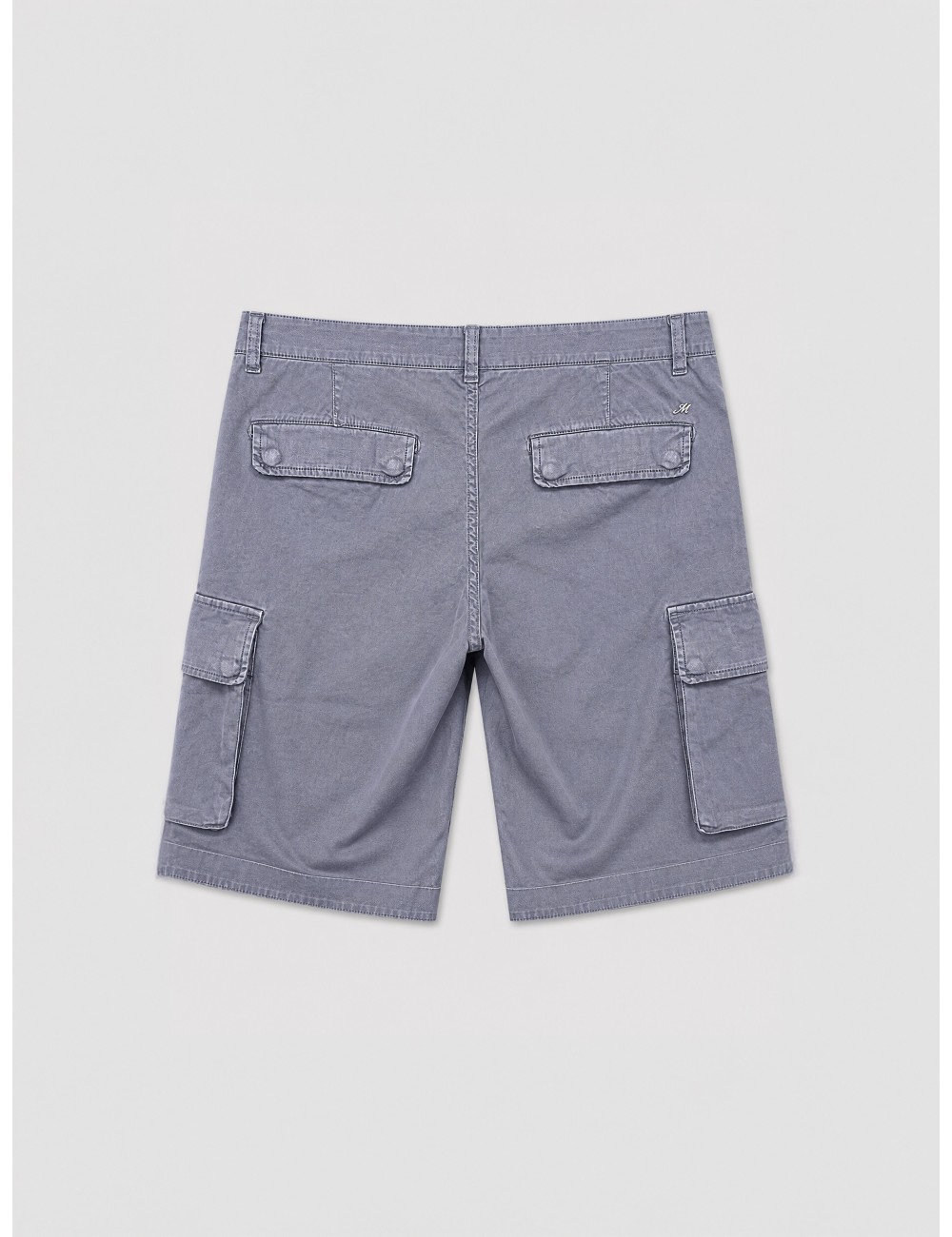 Bermuda cargo gris azulado Mason's con bolsillos de tapa laterales