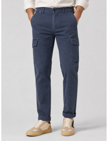 Pantalón cargo azul noche Mason's con bolsillos laterales de tapa
