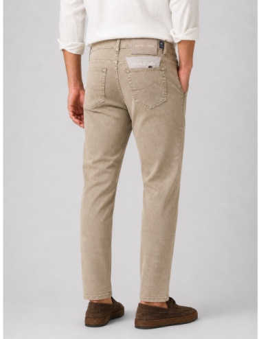 Pantalón gris elefante Jacob Cohen de cinco bolsillos y línea recta