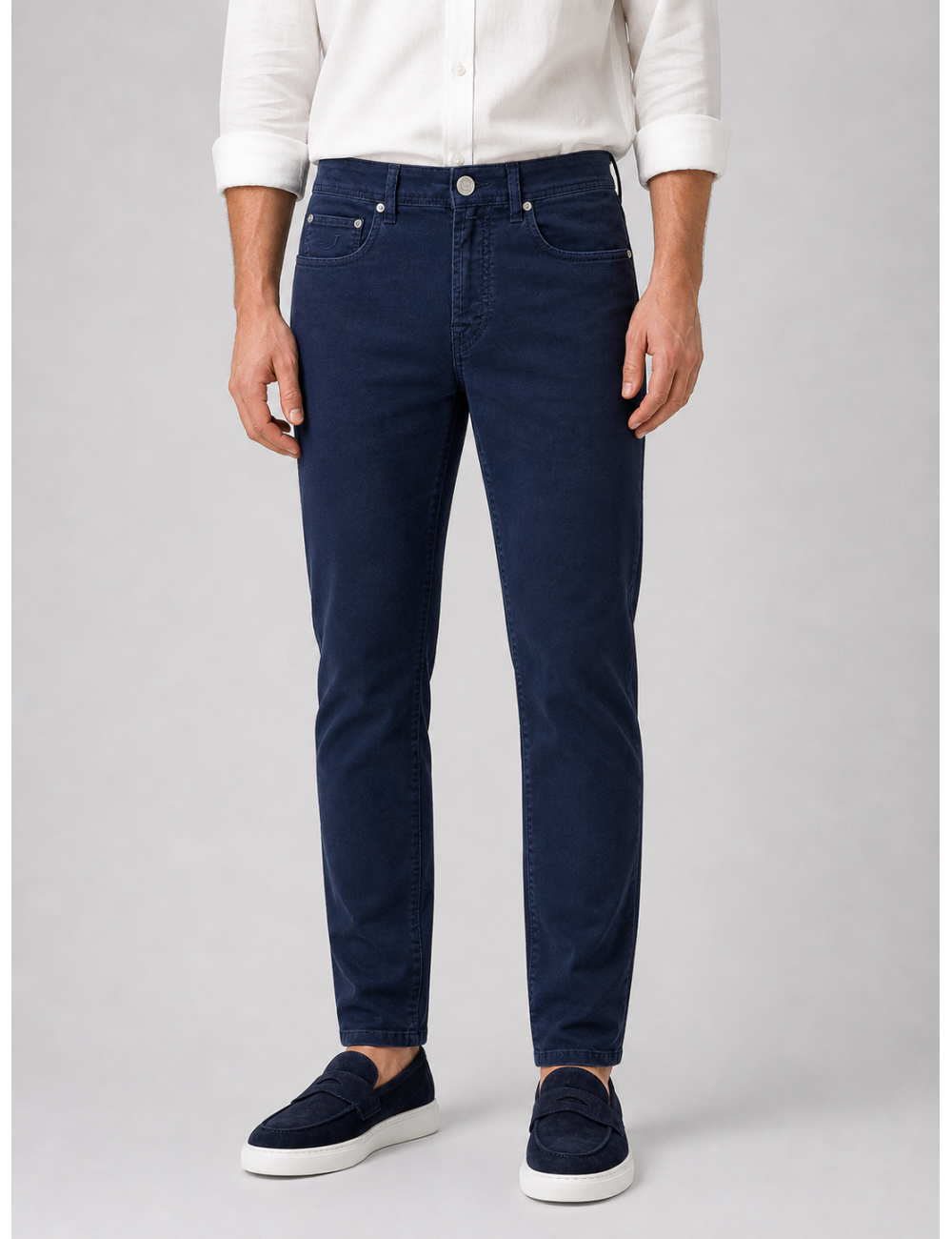 Pantalón azul oscuro Jacob Cohen de cinco bolsillos y línea recta