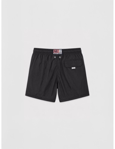 Bañador negro MC2 Saint Barth Lighting Pantone de color liso