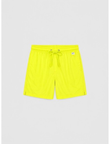 Bañador amarillo flúor MC2 Saint Barth Lighting Pantone de color liso