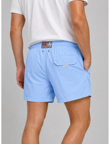 Bañador azul claro MC2 Saint Barth Lighting Pantone de color liso