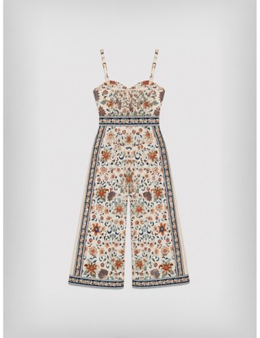 Mono largo azul claro FARM RIO Floral Delhi Tapestry con estampado tapestry con cenefas