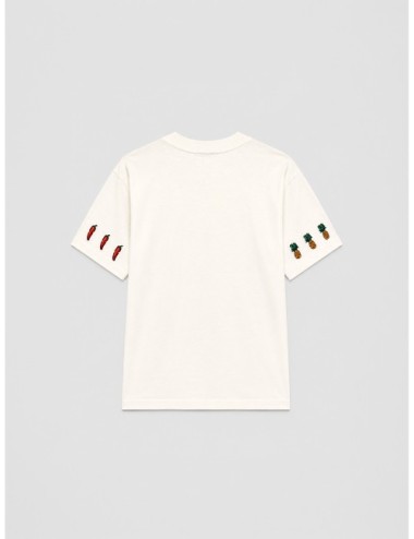 Camiseta off-white FARM RIO Brazilian Bodega con gráfico frontal con frutas