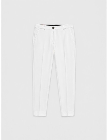 Pantalón blanco RRD de mujer con pernera recta