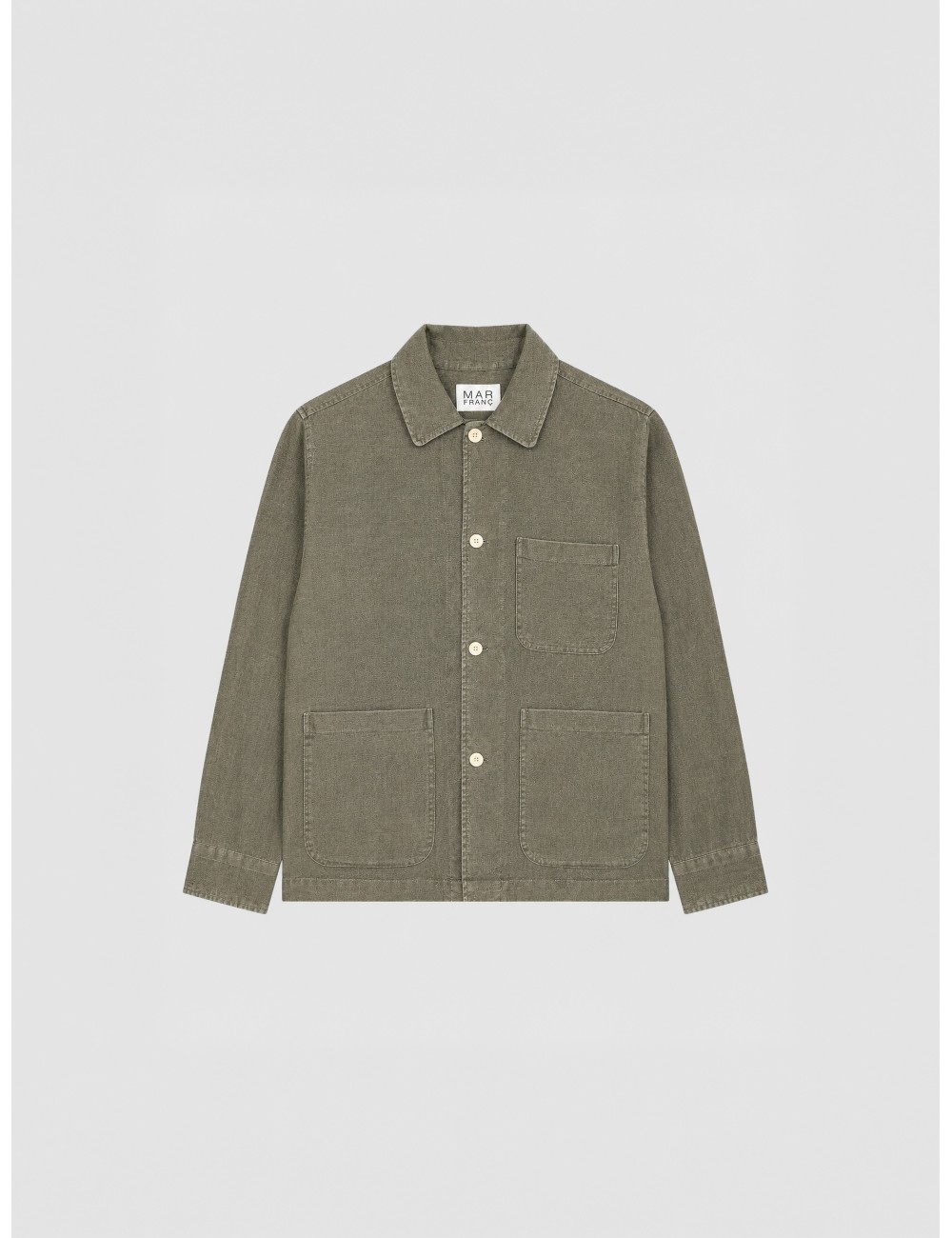Sobrecamisa verde MARFRANC con bolsillos frontales y cuello camisero