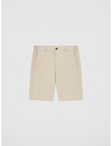 Bermuda beige Les Héritiers BER-MUT de corte chino con trabillas