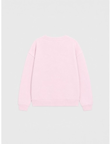 Sudadera rosa claro ANINE BING Spencer con logo tonal frontal