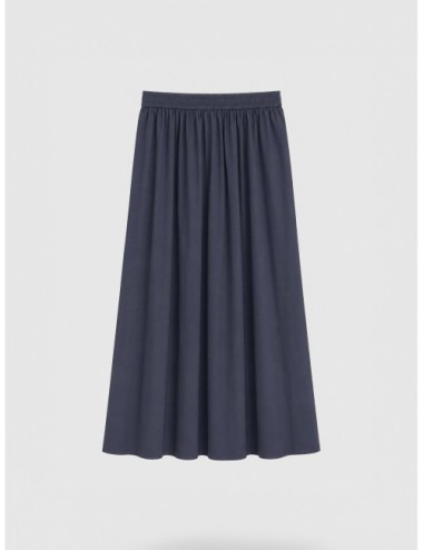 Falda azul marino HERNO Light Nylon Stretch con cintura ajustable