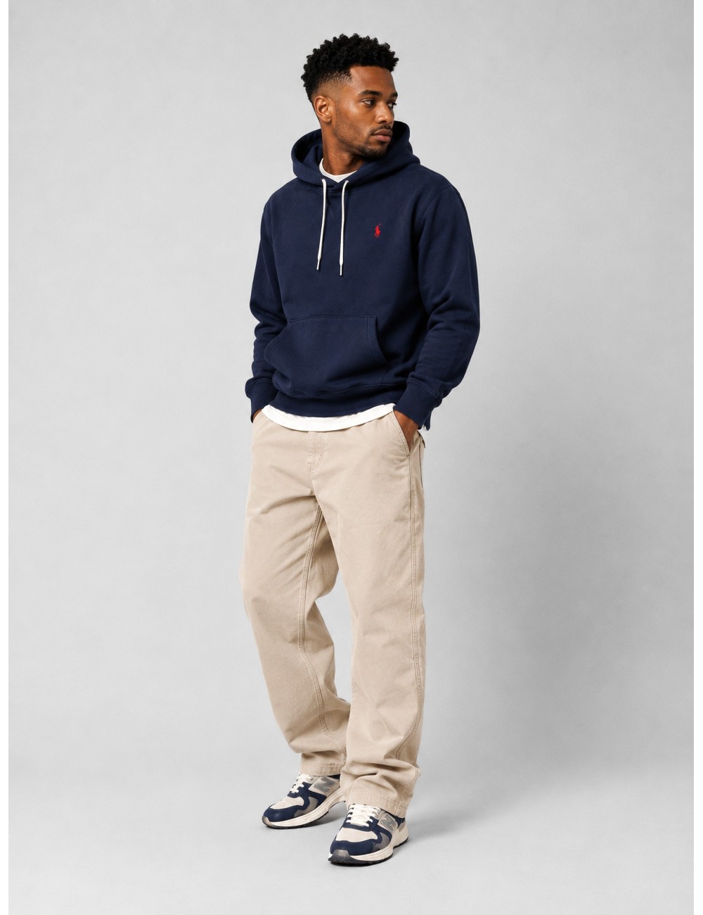 Sudadera azul marino Polo Ralph Lauren con capucha y Pony bordado