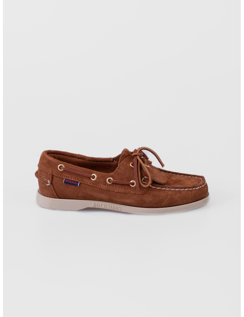 Zapato bajo cognac SEBAGO Portland Artisan con construcción tipo náutico