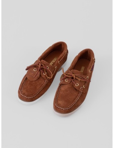 Zapato bajo cognac SEBAGO Portland Artisan con construcción tipo náutico