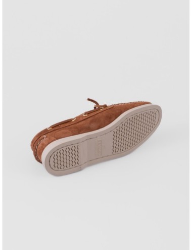 Zapato bajo cognac SEBAGO Portland Artisan con construcción tipo náutico