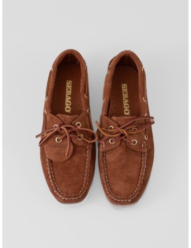 Zapato bajo cognac SEBAGO Portland Artisan con construcción tipo náutico
