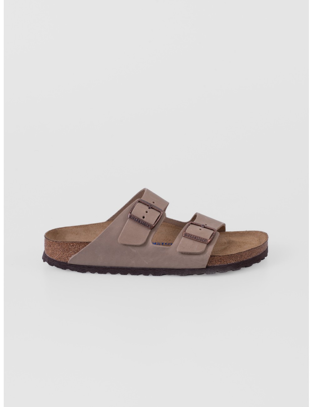 Sandalia taupe BIRKENSTOCK Arizona con doble tira ajustable