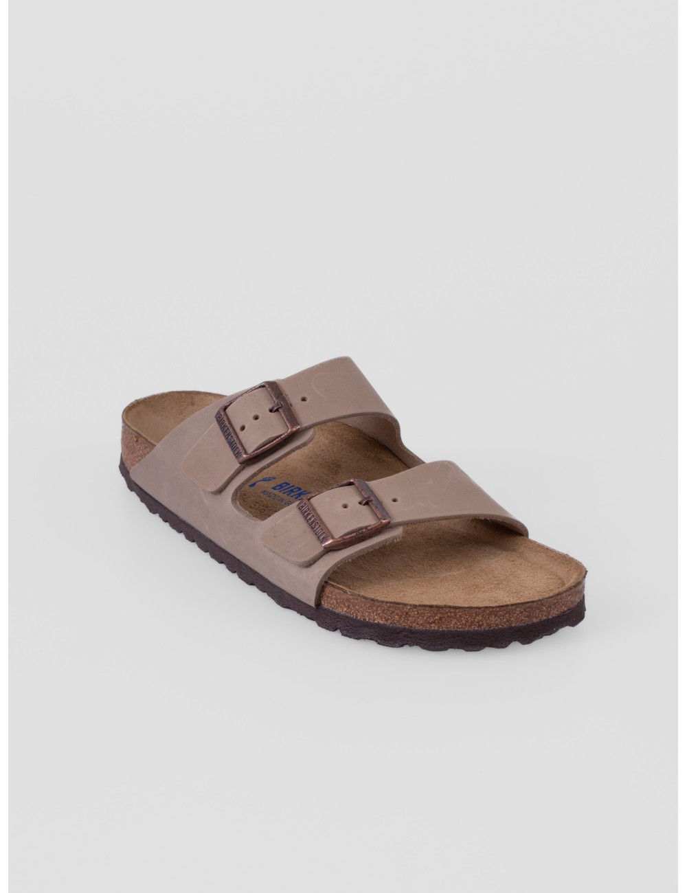 Sandalia taupe BIRKENSTOCK Arizona con doble tira ajustable