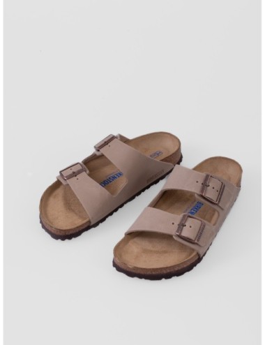 Sandalia taupe BIRKENSTOCK Arizona con doble tira ajustable