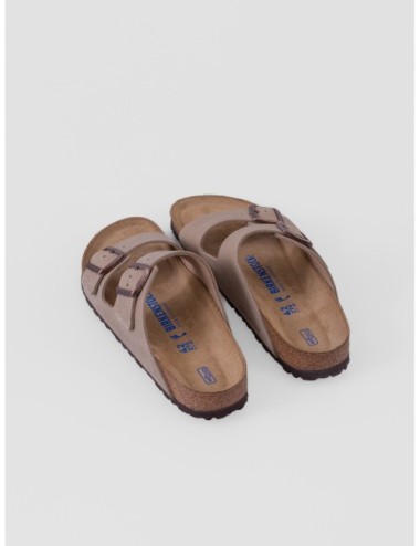 Sandalia taupe BIRKENSTOCK Arizona con doble tira ajustable