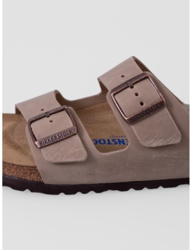 Sandalia taupe BIRKENSTOCK Arizona con doble tira ajustable