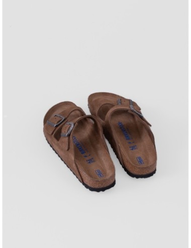 Sandalia marrón medio BIRKENSTOCK Arizona con doble tira ajustable