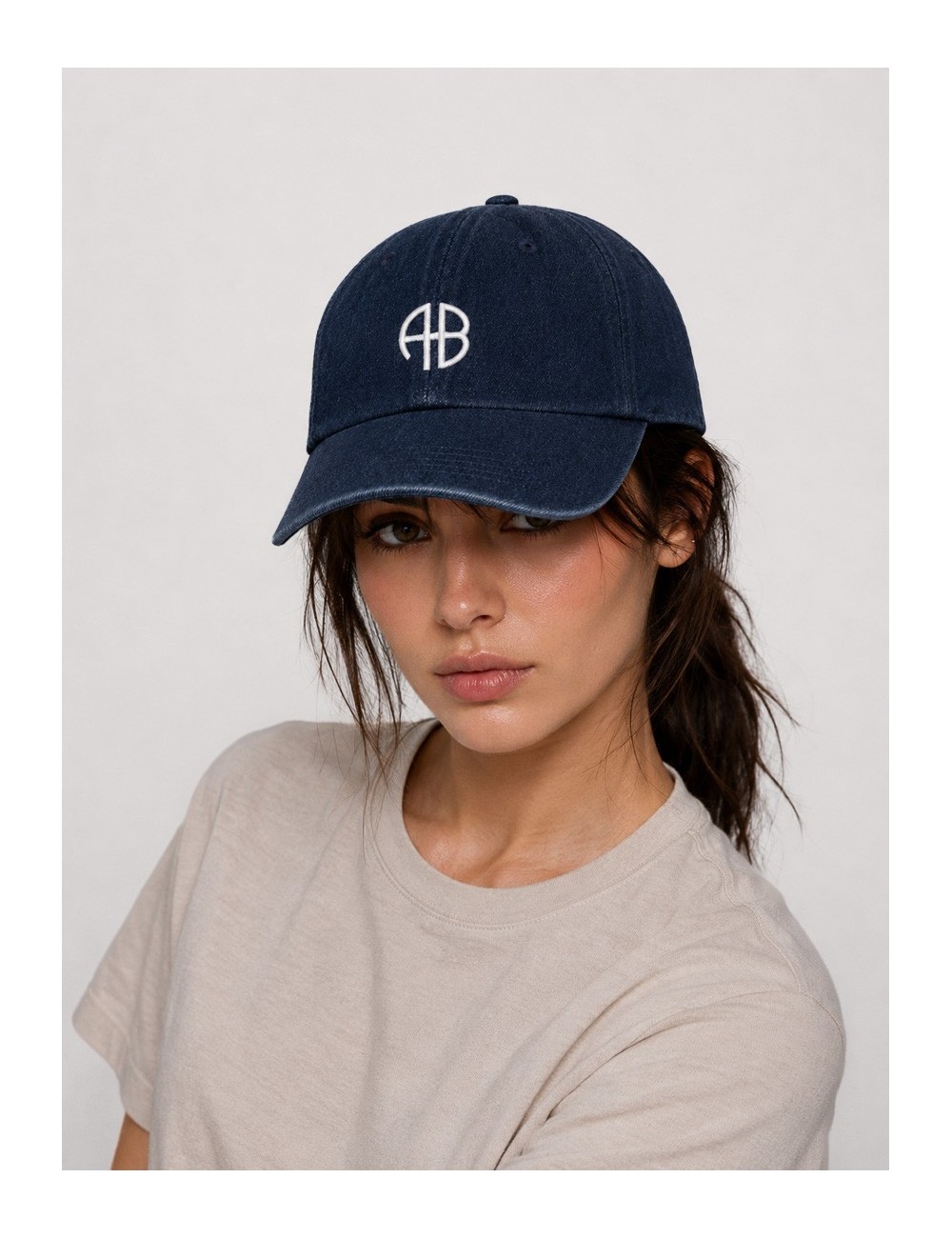Gorra azul oscuro ANINE BING Jeremy Baseball Cap de estilo urbano