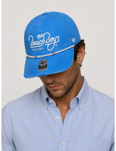 Gorra azul Bright Blue REPRESENT Beach Boys Tour con diseño gráfico