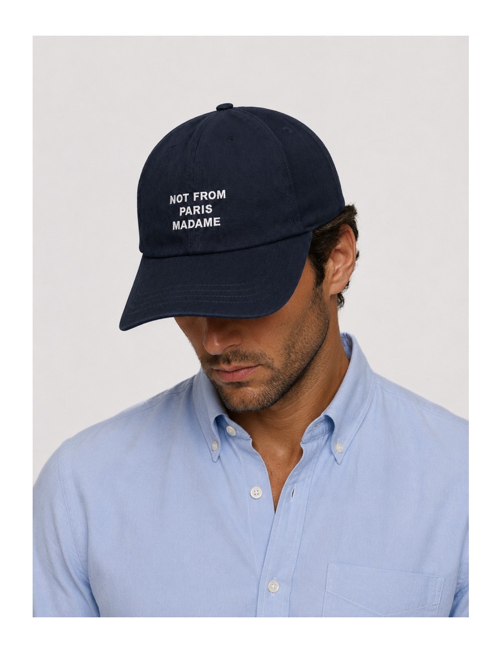 Gorra azul marino DRÔLE DE MONSIEUR La Casquette Slogan