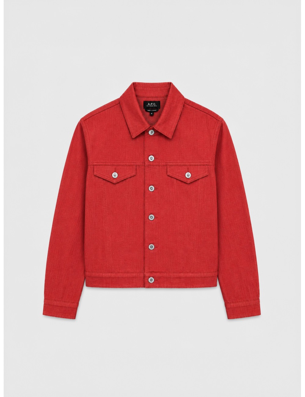 Sobrecamisa rojo A.P.C. Dion con estructura de sobrecamisa