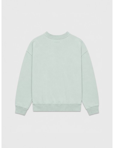 Sudadera verde agua lavado ANINE BING Miles con cuello redondo y acabado lavado