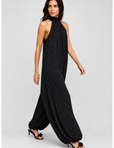 Vestido negro Rotate Chiffon Ballon con volumen