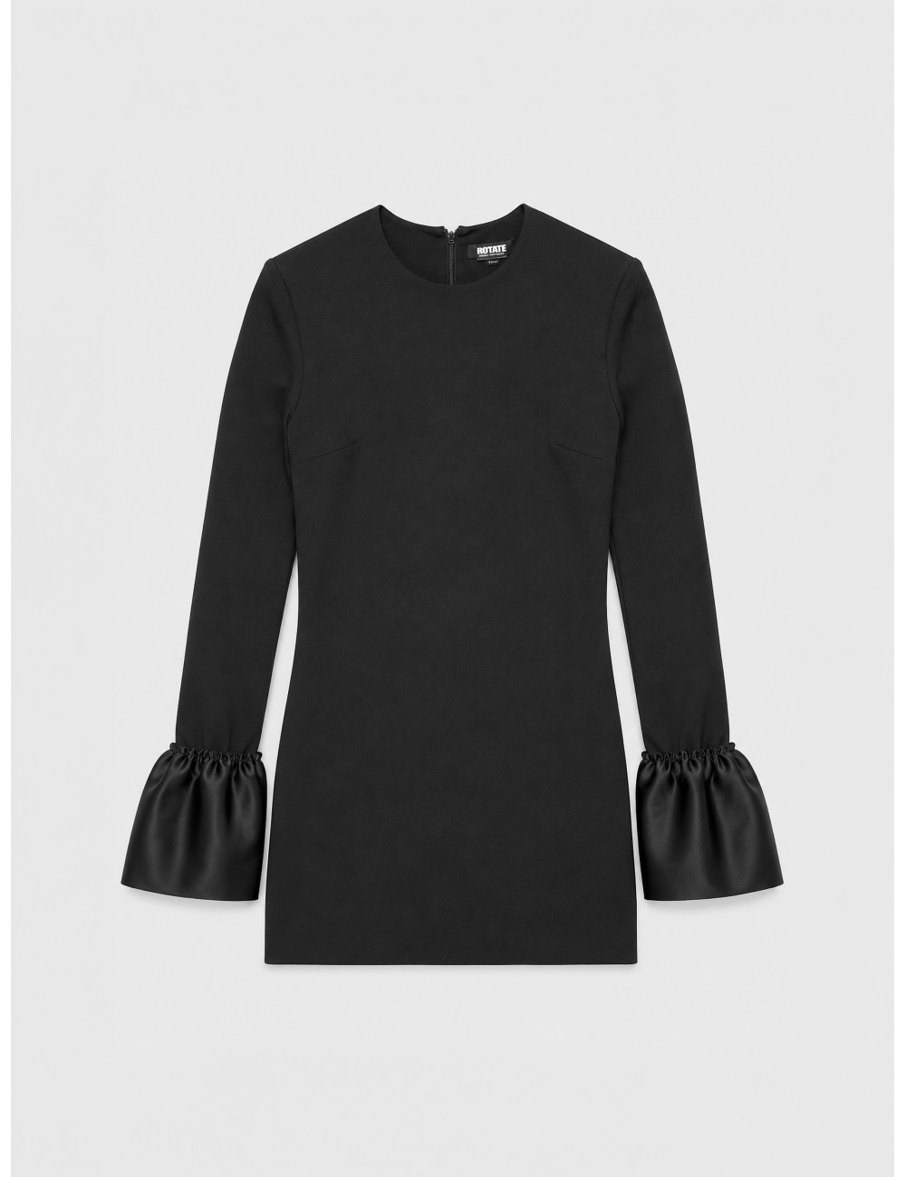 Vestido negro Rotate Frill con detalle de volante