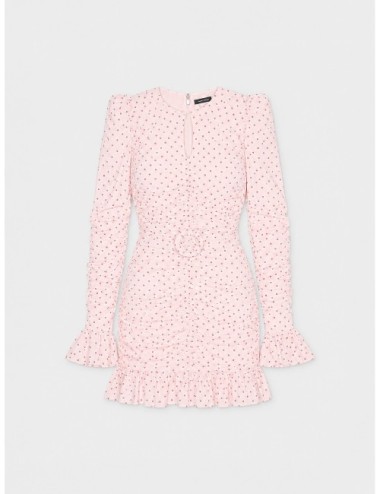Vestido rosa Rotate Ruched con fruncido