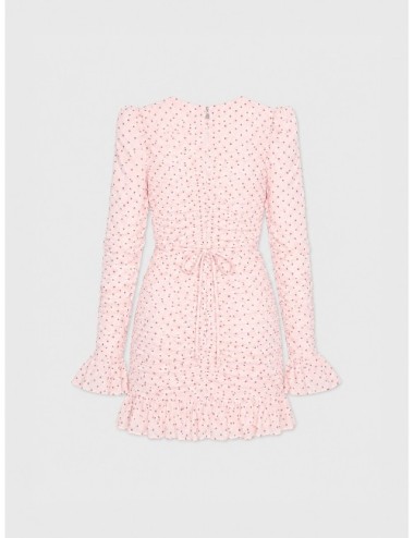 Vestido rosa Rotate Ruched con fruncido