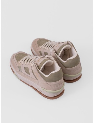 sneakers beige claro y caqui Axel Arigato Area Lo con paneles y suela de goma moldeada detalle de suela