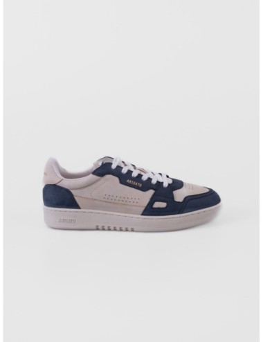 sneakers beige y azul Axel Arigato Dice Lo con paneles perforados y suela de goma vista frontal