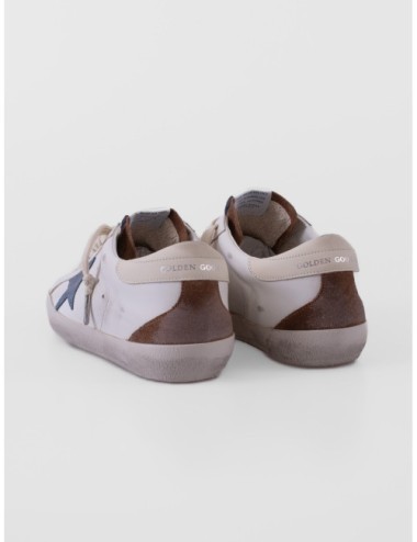 zapatillas Super Star Golden Goose azul denim vista posterior