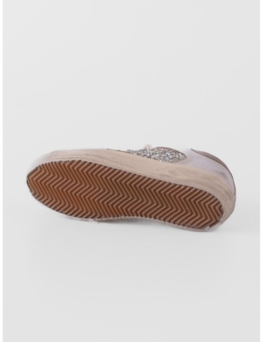 zapatillas Super Star Golden Goose blanco y platino vista superior