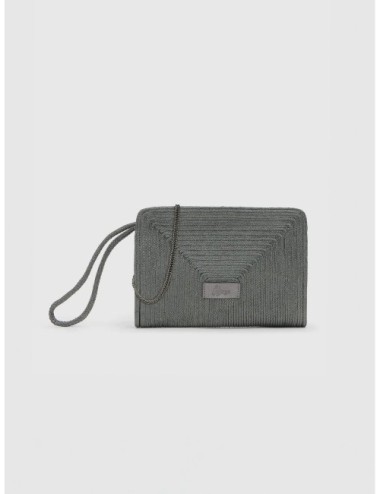 bolso BALI Castañer plomo vista lateral