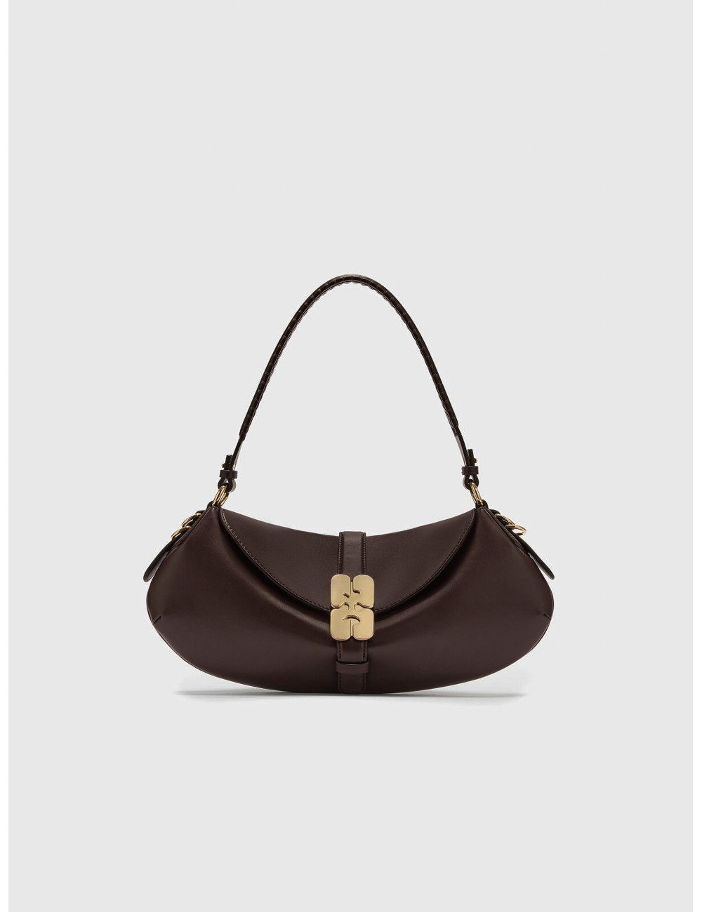 bolso BKAT Ganni marrón vista principal